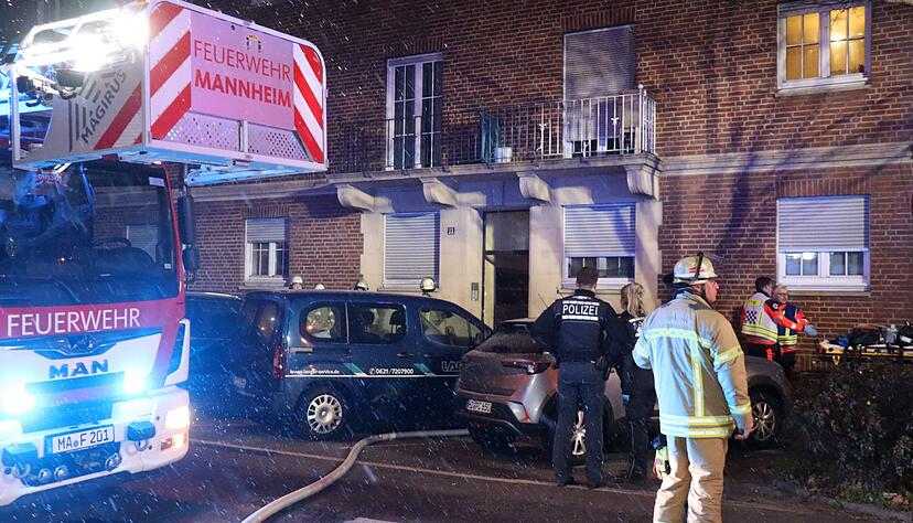Bei einem Brand in einer Wohnung in Mannheim ist ein Mann lebensgef&auml;hrlich verletzt worden.