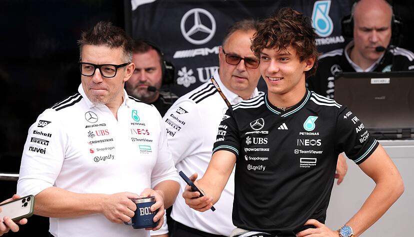 Kann Peter Bonnington (l) auch Kimi Antonelli (r) auf dem WM-Pfad helfen (Archivbild)