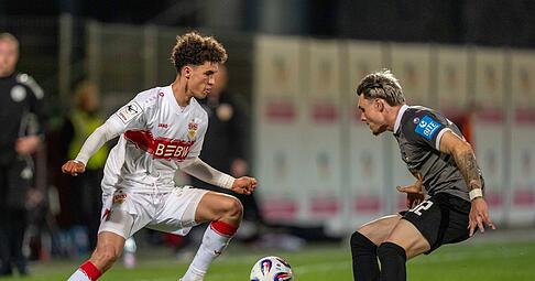 Noah Darvich macht beim VfB II in der dritten Liga auf sich aufmerksam.