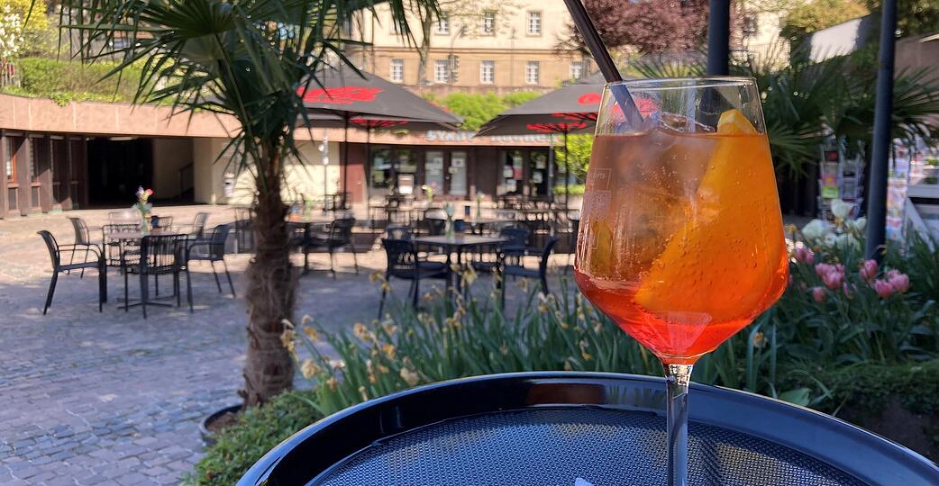 Mediterranes Flair auf dem Weinsberger Traubenplatz: Am Sonntag, 26. April, hatte das "Kerners" ein sogenanntes "soft opening".