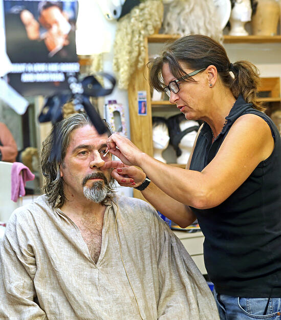 Cyrano de Bergerac in der Maske. Burgfestspiele Jagsthausen Cyrano de Bergerac in der Maske. Burgfestspiele Jagsthausen