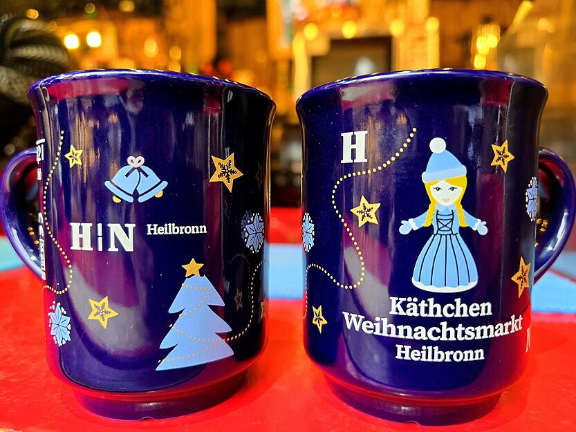 Tassen vom Heilbronner Käthchen-Weihnachtsmarkt. Tassen vom Heilbronner Käthchen-Weihnachtsmarkt.