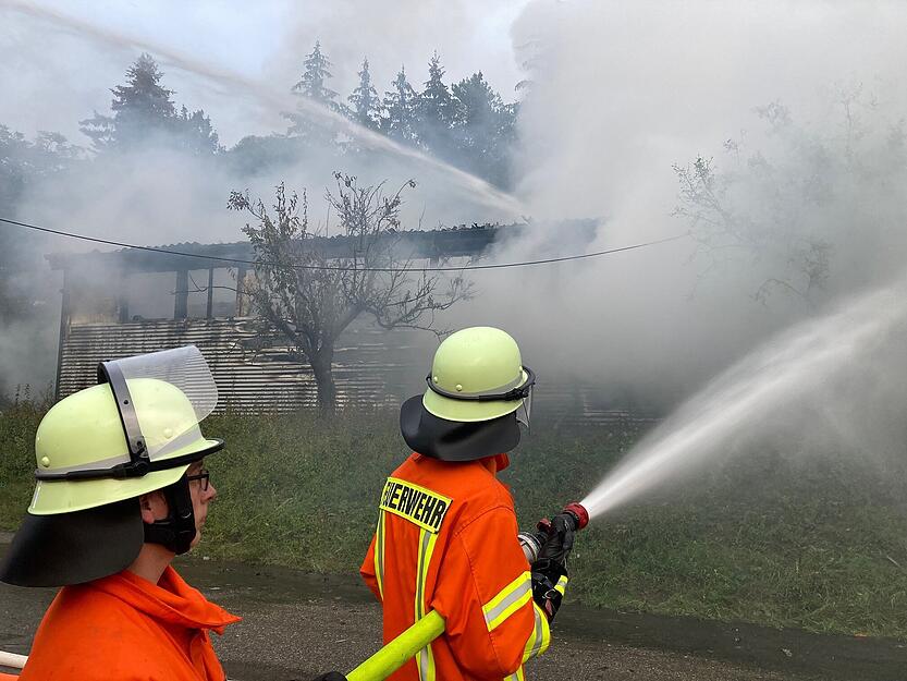 Brand Gewerbebetrieb Oberkessach Brand Gewerbebetrieb Oberkessach