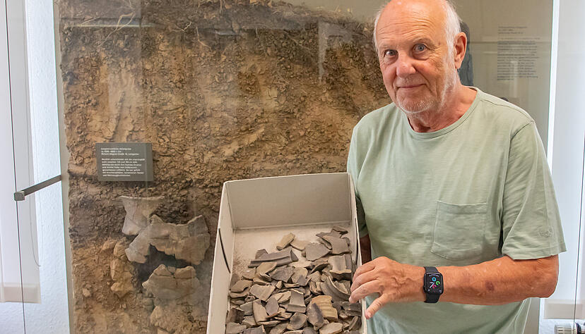 Fritz Eichholz hofft auf andere Funde außer Scherben für das Museum. Fritz Eichholz hofft auf andere Funde außer Scherben für das Museum.