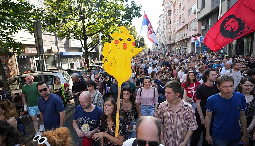 Seit Monaten gibt es in Serbien Proteste.