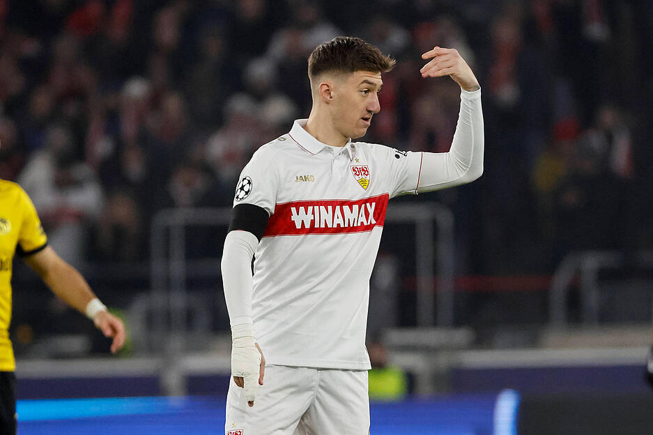 Angelo Stiller: Leitete das Spiel der Schwaben wie gewohnt und erzielte sein erstes Champions-League-Tor.  Note: 2