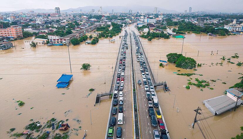 Besonders betroffen ist die Provinz Songkhla an der Grenze zu Malaysia.