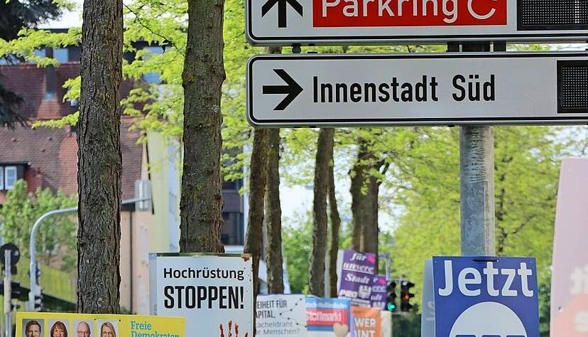Seit Freitag hängen in Heilbronn die Wahlplakate der Parteien. Da jede Stadt und Gemeinde selbst entscheidet, ab wann und wo plakatiert werden darf, ist das nicht überall so.