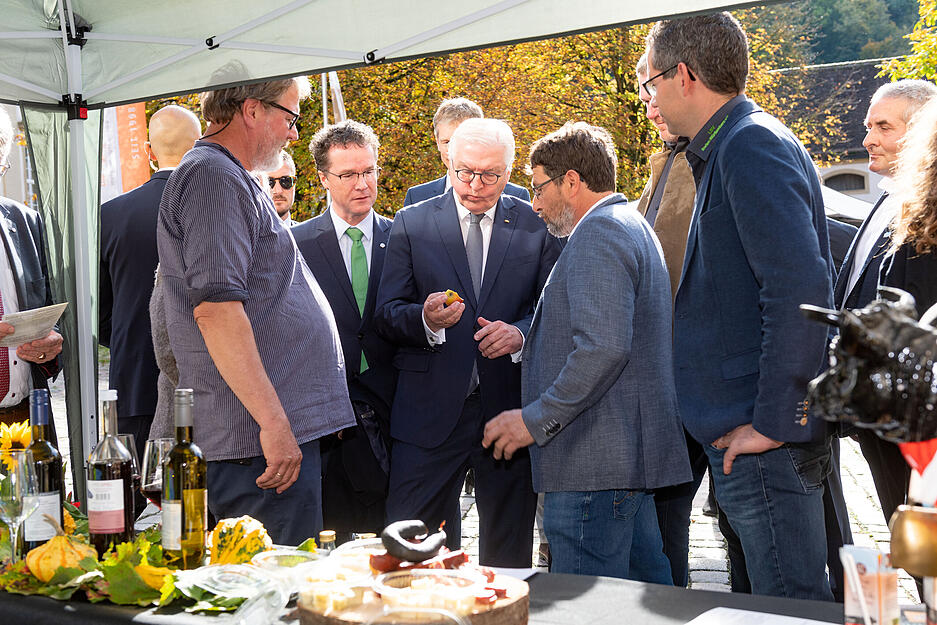 Bundespräsident Frank-Walter Steinmeier zu Besuch im Kloster Schöntal