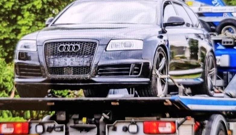 Diesen Audi RS6 Avant setzten die mutmaßlichen Täter als Fluchtfahrzeug ein. Diesen Audi RS6 Avant setzten die mutmaßlichen Täter als Fluchtfahrzeug ein.