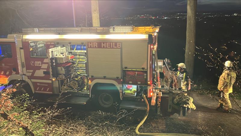 Die Feuerwehr ist am Samstagabend im Heilbronner Stadtwald im Einsatz.