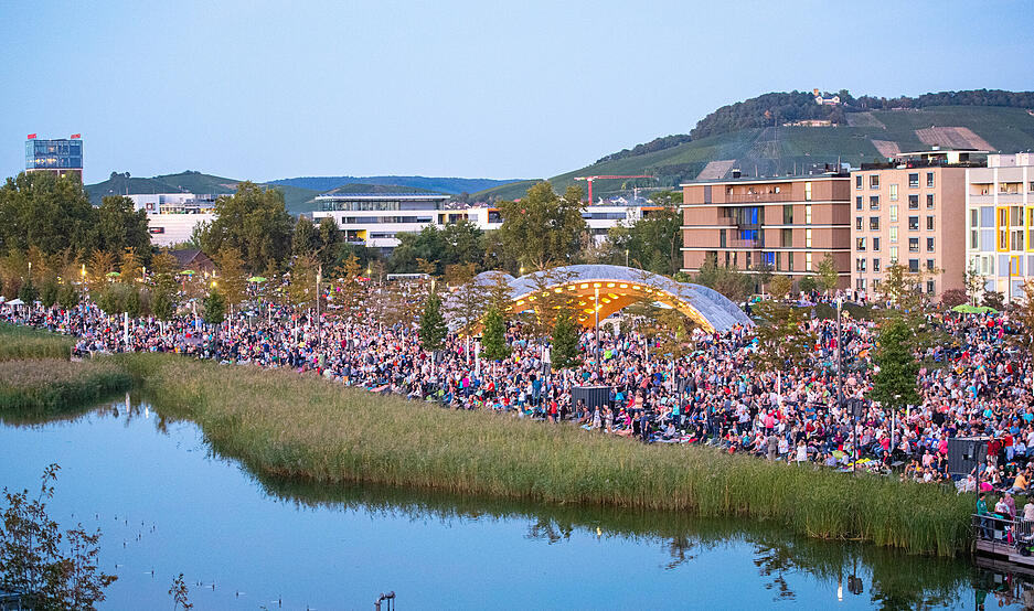 Buga: Alle Wassershows an einem Abend