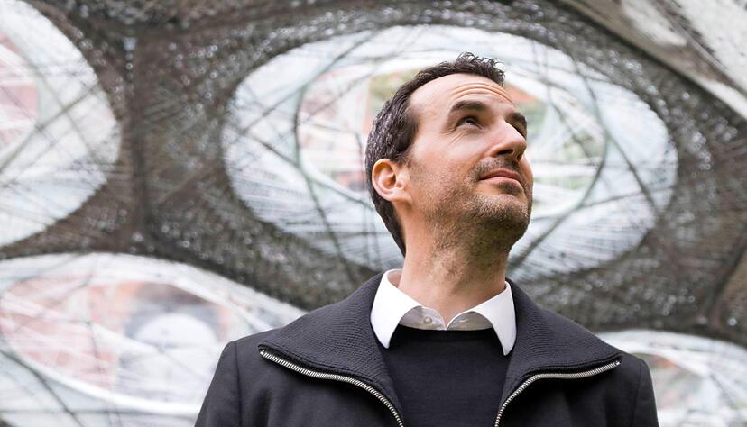 Die tiefgehenden Auswirkungen digitaler Technologien auf die Konzeptionierung von Design, Konstruktion und Herstellung werden auch bei der Buga erlebbar gemacht. Professor Achim Menges erforscht mit seinem ICD-Institut neue Bauweisen.
Foto: ICD Die tiefgehenden Auswirkungen digitaler Technologien auf die Konzeptionierung von Design, Konstruktion und Herstellung werden auch bei der Buga erlebbar gemacht. Professor Achim Menges erforscht mit seinem ICD-Institut neue Bauweisen.
Foto: ICD