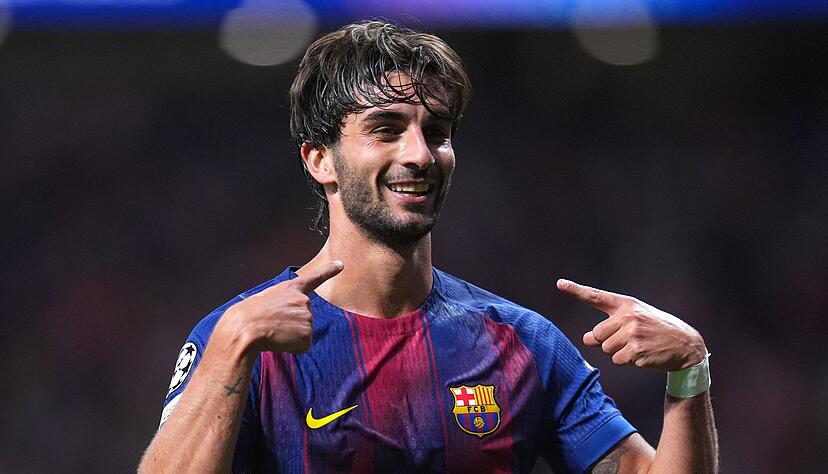 Da sah es noch gut aus: Ferran Torres freut sich &uuml;ber die 2:0-F&uuml;hrung f&uuml;r Barcelona.