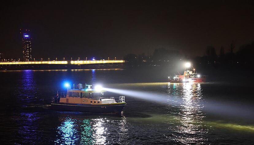 Ein junger Mann und seine Beifahrerin sind bei einem Verkehrsunfall in den Rhein gest&uuml;rzt.
