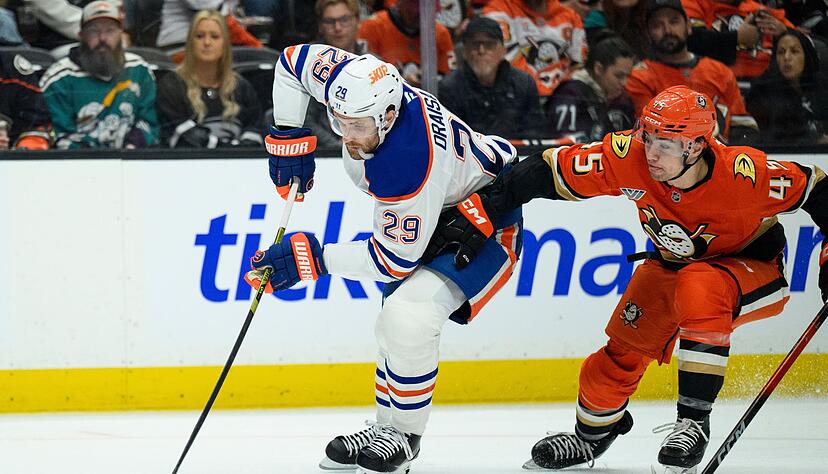 Leon Draisaitl verlor mit Edmonton zum dritten Mal gegen Anaheim.