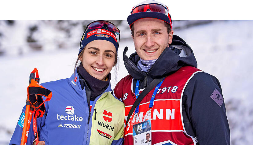 Ein Herz und eine Seele: Vanessa und Kevin Voigt sind Zwillinge im Geiste. "Wir sind uns enorm ähnlich", sagt die drei Minuten jüngere Biathletin.
Fotos: privat