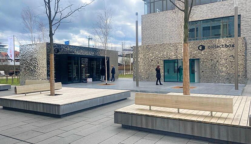 Zwei vorerst einmalige Store-Konzepte der Schwarz-Gruppe starten in einen Testlauf auf dem Bildungscampus Heilbronn: Shopbox und Collectbox. Foto: Heiko Fritze