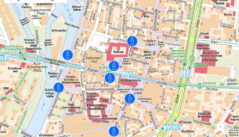 Im Heilbronner Stadtgebiet sind insgesamt zehn Pfandhalter installiert worden. Eine Karte zeigt, wo genau. Im Heilbronner Stadtgebiet sind insgesamt zehn Pfandhalter installiert worden. Eine Karte zeigt, wo genau.