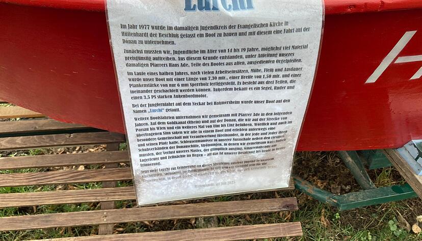 Die Entstehungsgeschichte des Bootes, das im Jahr 1977 gebaut wurde.