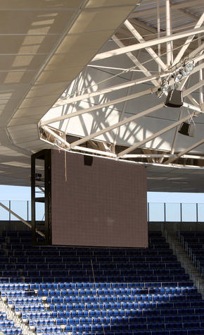 Was früher Anzeigetafel hieß, wird heute Video-Display genannt.