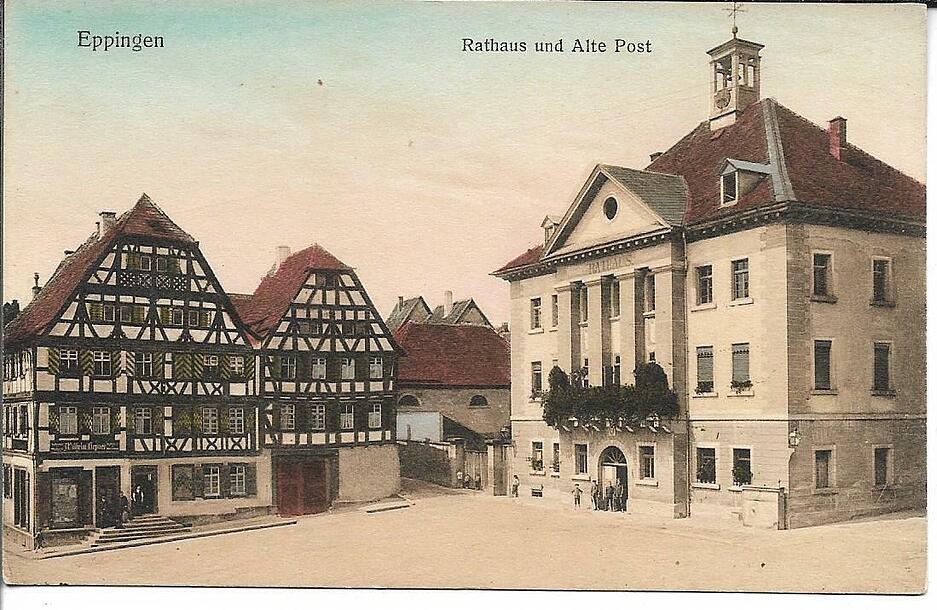 Rathaus und Alte Post in Eppingen ist auf dieser Karte zu sehen. Rathaus und Alte Post in Eppingen ist auf dieser Karte zu sehen.