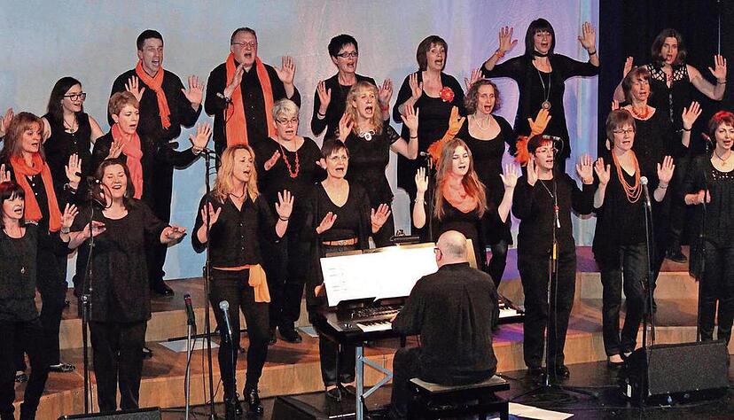 Dynamisch und kraftvoll: Die Power Voices des Liederkranzes Schwaigern unter Leitung von Uli Dachtler gestalteten zwei Konzertabende.Foto: Gabi Muth