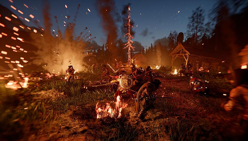 Angriff bei Nacht - in &laquo;Crimson Desert&raquo;.