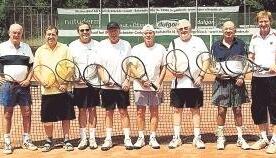 Ein starkes Team: Die Herren 70 des TC Bad Rappenau steigen in die Badenliga auf − von links: Dieter Kepner, Eugen Leibfried, Peter Gotter, Erich Hoffmann, Wolfgang Gille, Elmar Kloos, Ekkehard Schlieter, Rolf Schulze-Seeger.Foto: Marc Schmerbeck Ein starkes Team: Die Herren 70 des TC Bad Rappenau steigen in die Badenliga auf − von links: Dieter Kepner, Eugen Leibfried, Peter Gotter, Erich Hoffmann, Wolfgang Gille, Elmar Kloos, Ekkehard Schlieter, Rolf Schulze-Seeger.Foto: Marc Schmerbeck