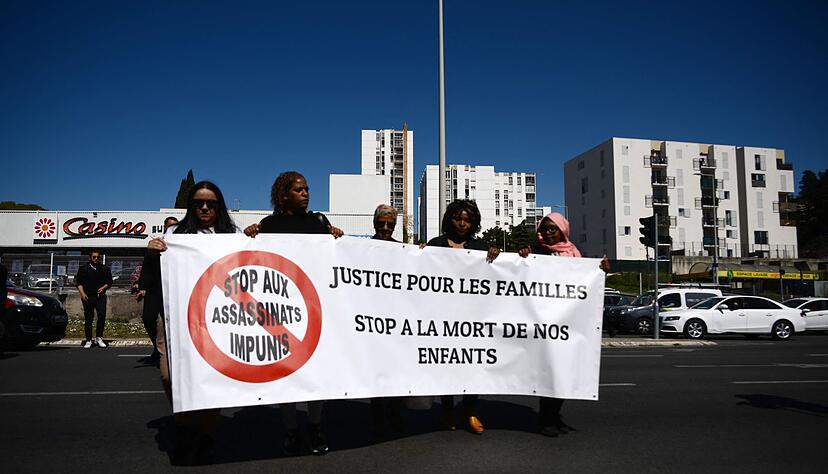 In den von Drogengewalt beherrschten Viertel in Marseille protestieren Bewohner und Betroffene gegen den Rauschgifthandel (Archivbild). In den von Drogengewalt beherrschten Viertel in Marseille protestieren Bewohner und Betroffene gegen den Rauschgifthandel (Archivbild).