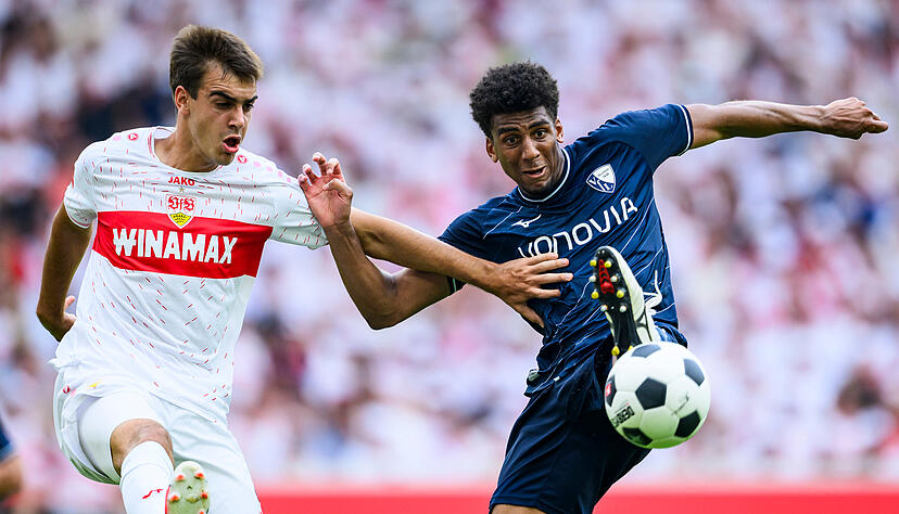 Da trug er noch das Trikot des VfB Stuttgart: Jovan Milosevic (links, hier gegen den VfL Bochum), ist derzeit an Werder Bremen ausgeliehen.