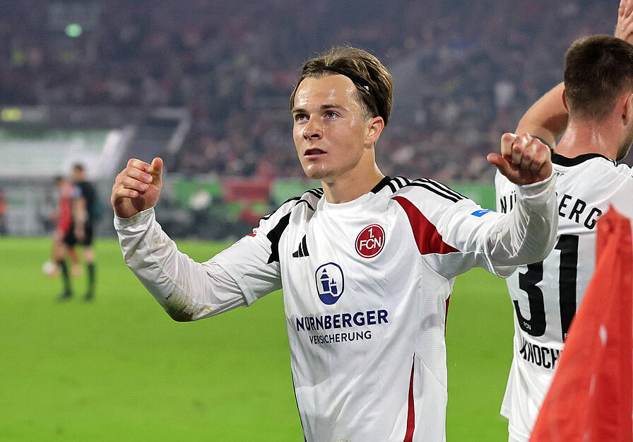 Der 22-Jährige kam im Sommer 2024 ablösefrei von MSV Duisburg zum 1. FC Nürnberg.