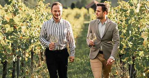 Von links: David und Simon Blank sind 25 und 26 Jahre alt und haben Anfang des Jahres ihr Start-up Vinolin gegründet.