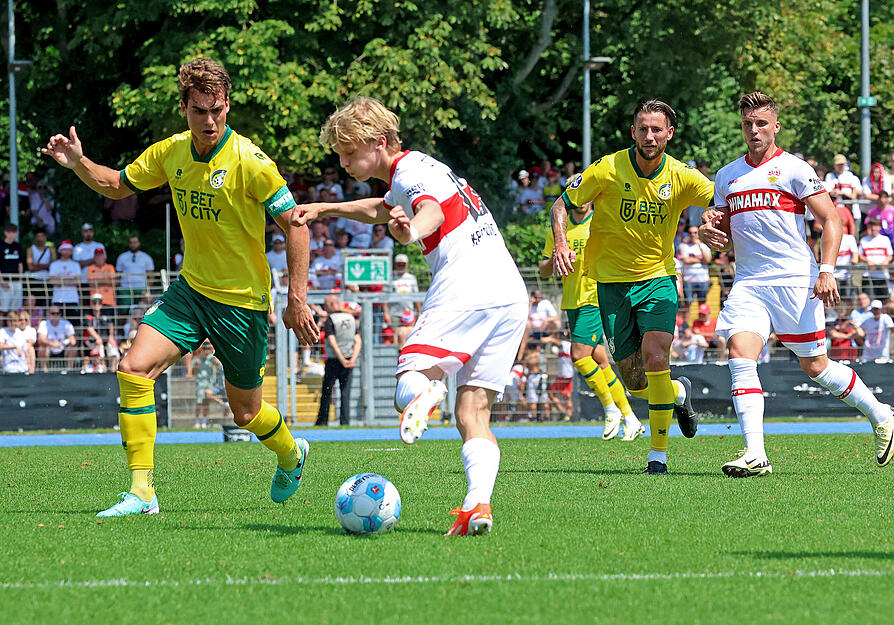 VfB Stuttgart vs. Fortuna Sittard. Frankenstadion Heilbronn.