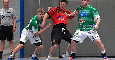 Doch, doch, man sieht es: Felix Reichert (von rechts) in Diensten des TV Flein und Rico Reichert von der SG Schozach-Bottwartal sind Brüder – und Gegner. Doch, doch, man sieht es: Felix Reichert (von rechts) in Diensten des TV Flein und Rico Reichert von der SG Schozach-Bottwartal sind Brüder – und Gegner.