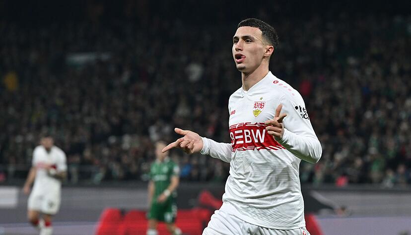 Stuttgarts Bilal El Khannouss wird dem VfB Stuttgart eine Weile fehlen. Stuttgarts Bilal El Khannouss wird dem VfB Stuttgart eine Weile fehlen.