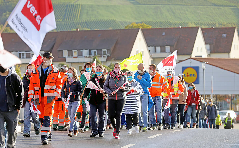 Verdi-Streik in Gundelsheim