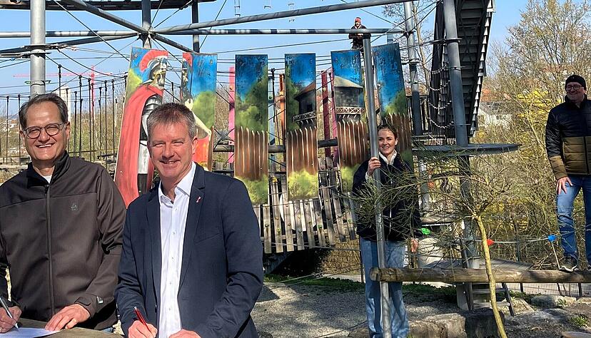 Der Kletterturm Öhringen wird künftig vom Berufskolleg Waldenburg betrieben. Schon am 13. April, zur Öhringer Woche, soll geöffnet werden.