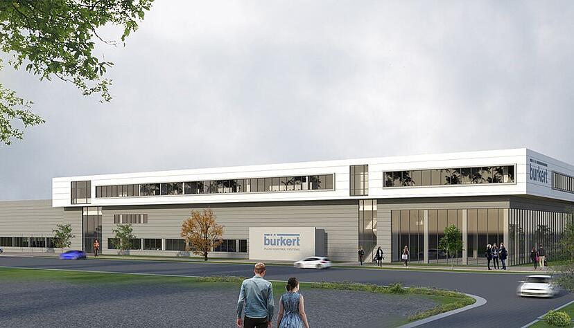 Das geplante Bauprojekt in Taicang Port: Dort entsteht in einem Gewerbe- und Industriepark das sechste B&uuml;rkert-Systemhaus. Es ist der zweite Standort in China.