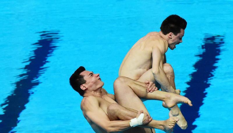 Stephan Feck und Patrick Hausding siegten vom Drei-Meter-Brett in Bozen. Foto: Martin Schutt