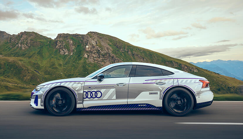 Die Farbgebung ist von der Schneewelt inspiriert. Die Farben Silber und Weiß sollen funkelnde Schneekristalle und Eisseen symbolisieren, die violetten Akzente sollen an schimmernde Skibrillen erinnern, heißt es aus dem Audi-Design.