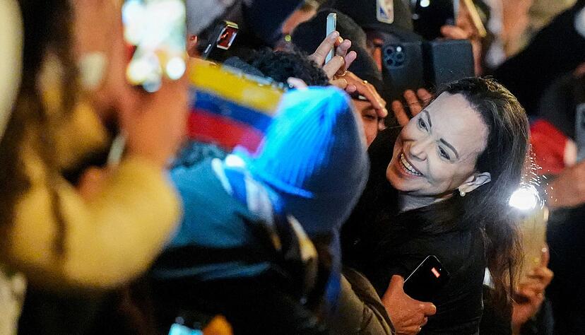 Machado traf in der Nacht in Oslo ein. Machado traf in der Nacht in Oslo ein.