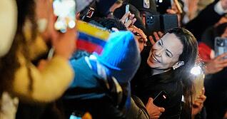 Machado traf in der Nacht in Oslo ein.