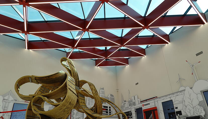 Einblicke in das Innovationszentrum Curio in Gaisbach: Kunst geh&ouml;rt auch hier dazu.