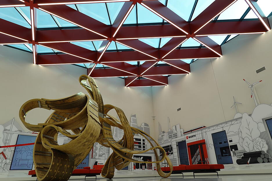 Einblicke in das Innovationszentrum Curio in Gaisbach: Kunst geh&ouml;rt auch hier dazu.