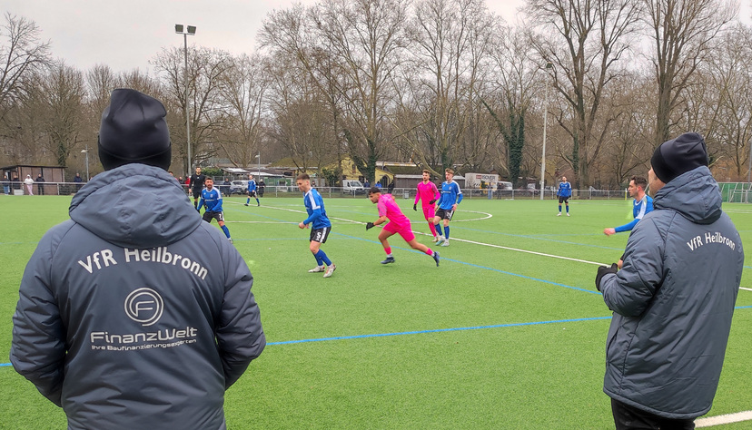 Das Trainerteam des VfR Heilbronn sieht beim Testspiel gegen den FC Bammental 80-minütigen Dominanzfußball.