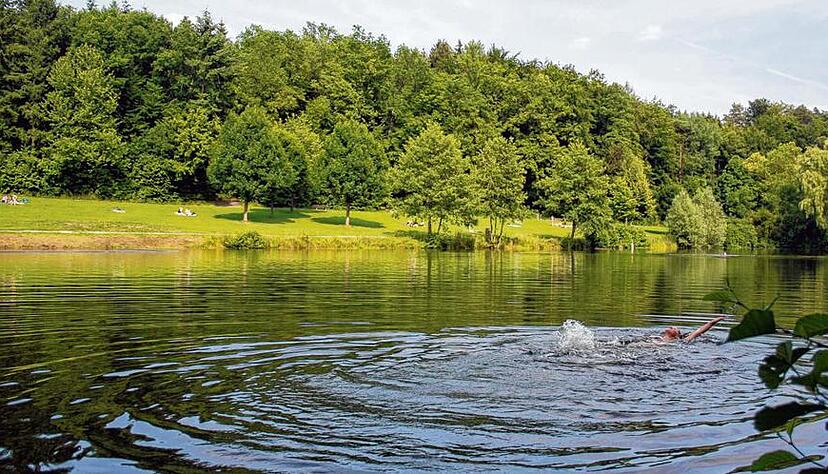 Naturidylle an den Tiroler Seen bei Forchtenberg-Schleierhof: Im Wasser und um den See herum gibt es viel Platz zum Erholen.Fotos: Manfred Stockburger