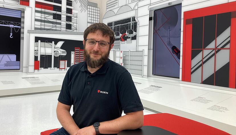 Bei Würth arbeitet Jonas Fuchs im Innovationszentrum Curio in Künzelsau. Bei Würth arbeitet Jonas Fuchs im Innovationszentrum Curio in Künzelsau.
