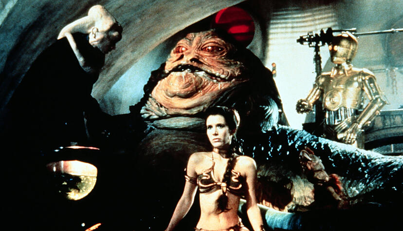 Der Bikini, den Prinzessin Leia auf diesem Bild trägt, ist ab kommender Woche in Bad Rappenau zu sehen. Das Bikiniartmuseum im Stadtteil Bonfeld inszeniert seinen Einzug mit einer zweitägigen galaktischen Show.