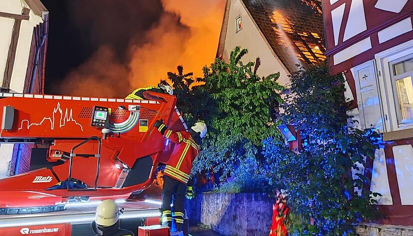 Brand in Bad Friedrichshall-Duttenberg